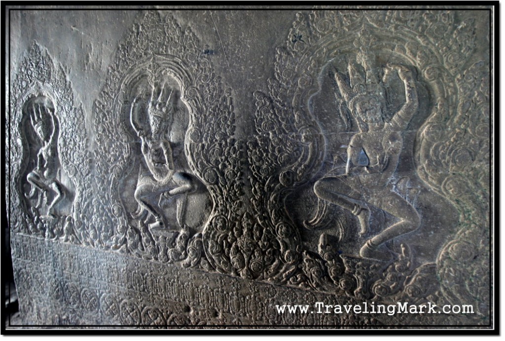 Photo: Carvings of Apsaras also Known as Devatas