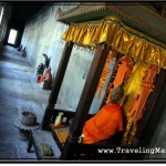 Photo: Decorated Depiction of Buddha From First Level of Central Angkor Wat