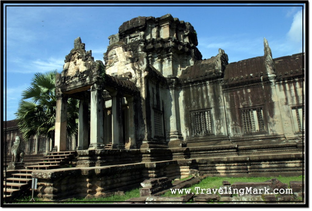Photo: Exit Gate at the End of Sandstone Causeway to Angkor Wat