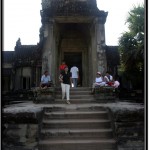 Photo: Main Entrance Door to Angkor Wat on the West Side of Exterior Wall