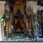 Photo: Main Statue of Buddha Located on the First Level of Main Angkor Wat Complex While Top Level is Closed for Restorations