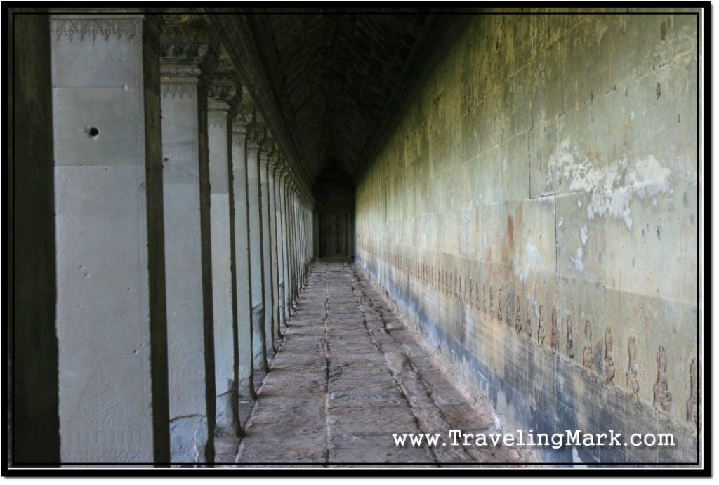 Photo: North Side of the Exterior Wall Adorned by Apsara Carvings