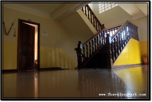 Photo: Hallway with Nice Wooden Staircase in Prohm Roth Guesthouse