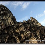 Photo: Angkor Wat Towering Towards Blue Cambodian Sky