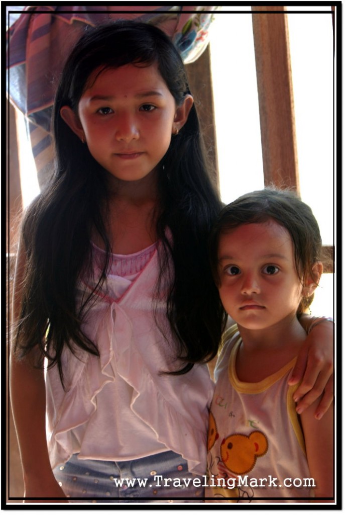Photo: Four Year Old Vietnamese Girl With Her Cambodian Cousin