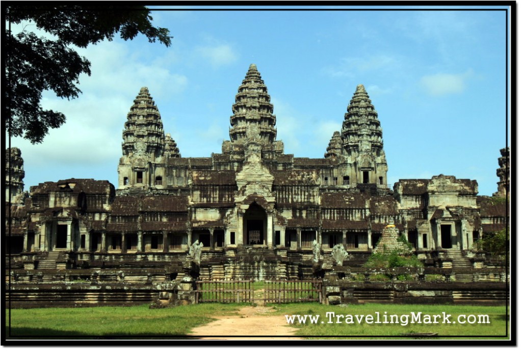 Photo: View of Angkor Wat from the East in Morning Hours - The Rear Looks Nice, Face Not Quite