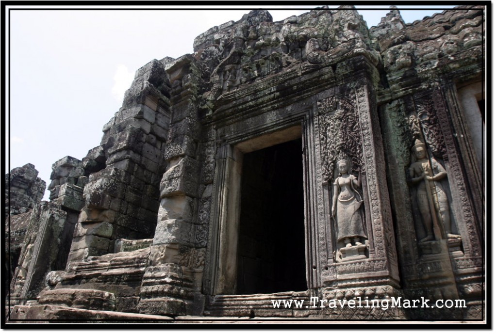 Photo: Apsara - Cambodian Divine Messenger on the Entrance to Bayon