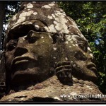 Photo: Head of Apsara Divinity at Angkor Thom South Gate