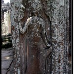 Photo: Apsara Carving on a Pillar at Bayon Temple