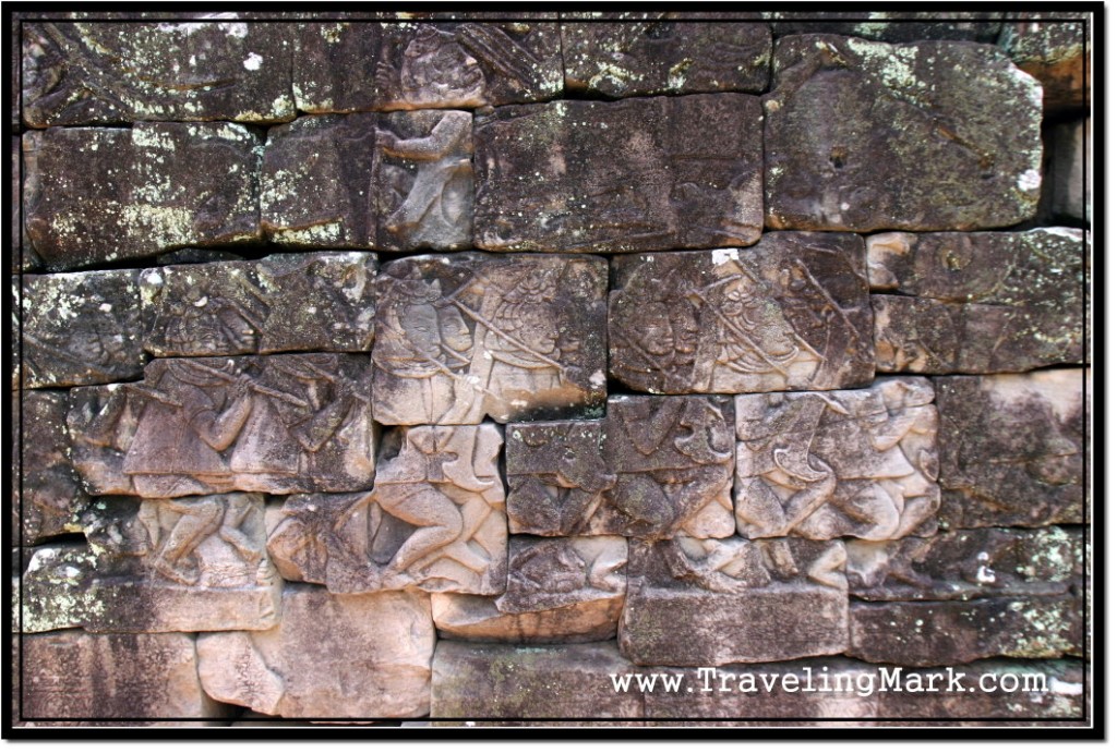 Photo: Bas Reliefs on the Interior Corridor of Bayon