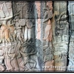 Photo: Bas Reliefs on the Interior Wall of Bayon Temple