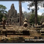 Photo: Stone Lions and Nagas, Guardians of East Entrance to Bayon