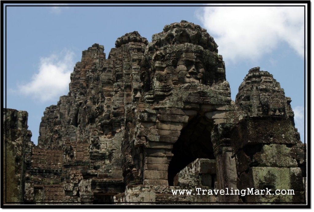 Photo: Bayon Head Towers - View from the First Level of the Temple