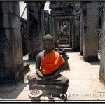 Photo: Buddha Statue Adorning the Exterior Gallery of Bayon