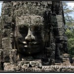 Photo: Carved Decoration Around the Head of King Jayavarman VII aka Lokiteshvara