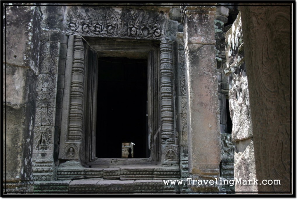 Photo: Doorway Leading to a Corridor with Gallery Housing Buddha Statue