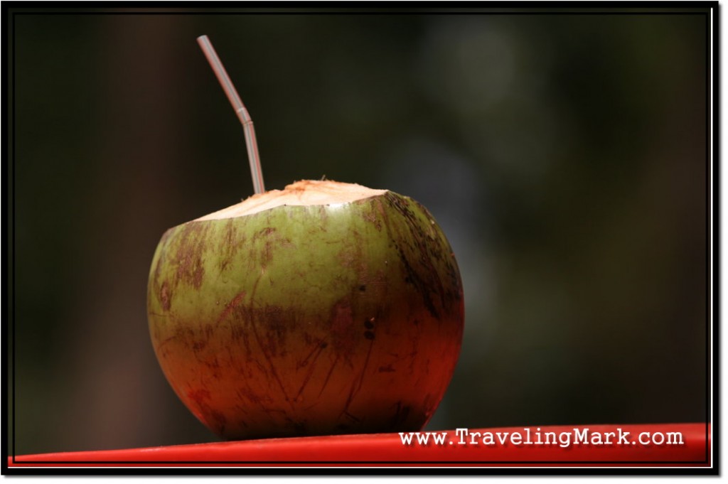 Photo: To Maximize Health Benefits, Drink Coconut Water Fresh with a Straw Right After Opening