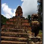 Photo: East Gopura (Entrance Gate) With Remnants of Lion Guardian Was Part of Wall That Encircled Baksei Chamkrong