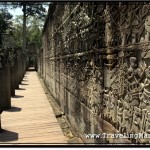 Photo: Extensive Bas Reliefs Covering Bayon's Exterior Wall