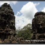 Photo: Face Towers of Bayon Guarding Angkor Thom of Ancient Cambodia