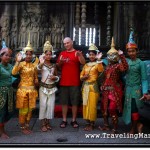 Photo: Trying Awkward Hand Poses with the Apsara Group at Angkor Wat