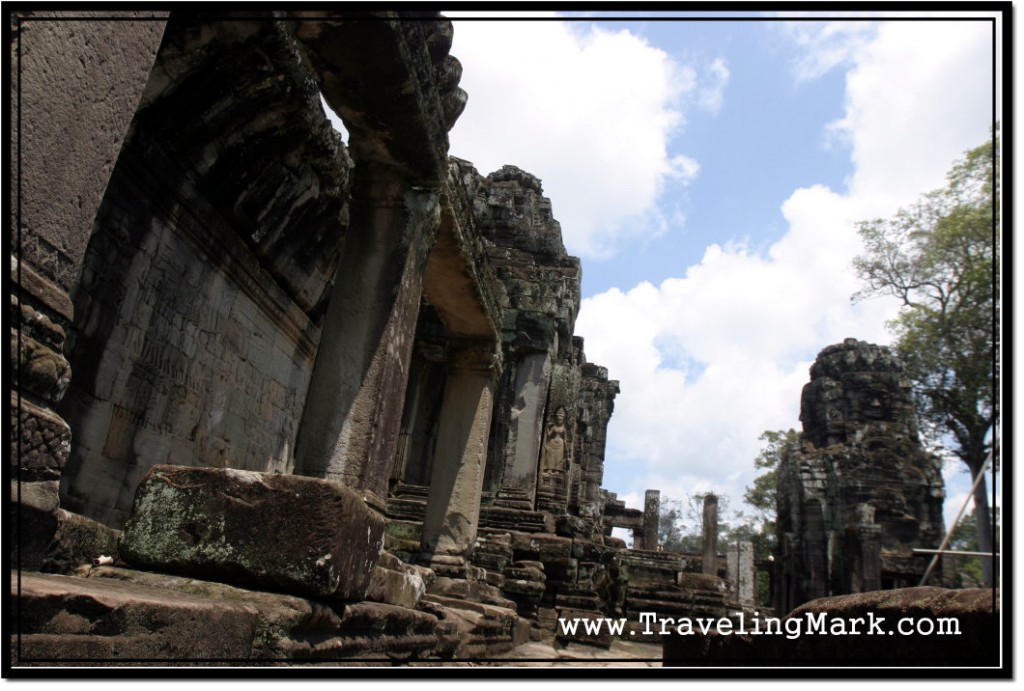 Photo: Partially Collapsed Interior Wall at Bayon