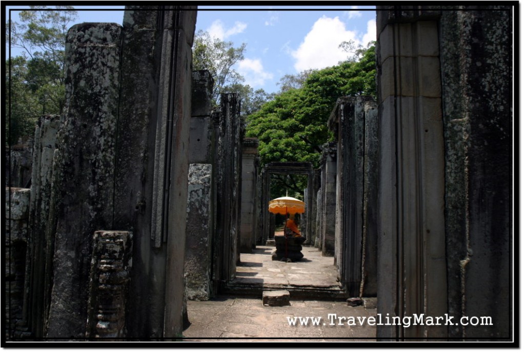 Photo: Lone Statue of Buddha Under Direct Cambodian Sun