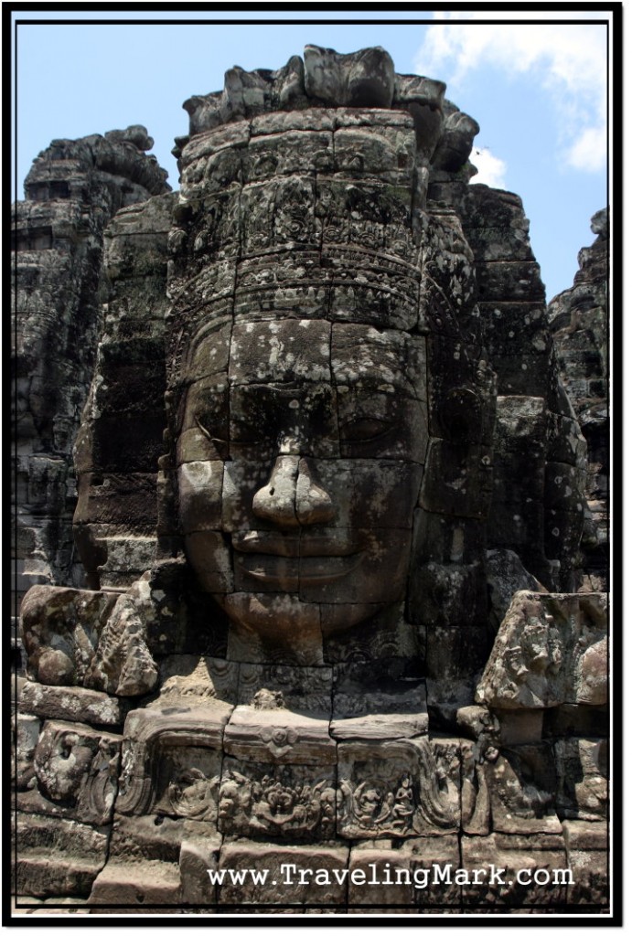 Photo: Lotus Shaped Face Tower Adorning Bayon Temple