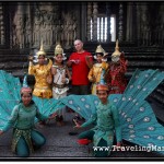 Apsara Group in Traditional Khmer Costumes at Angkor Wat