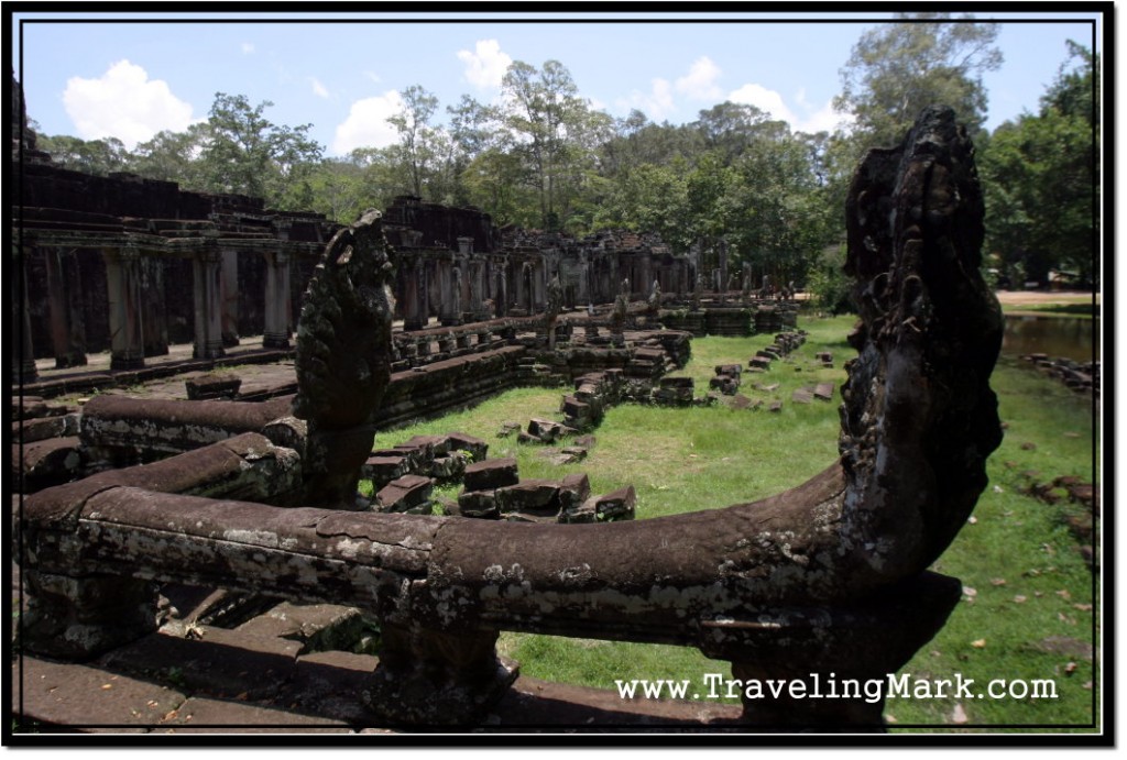 Photo: Nagas as Balustrades in Bayon