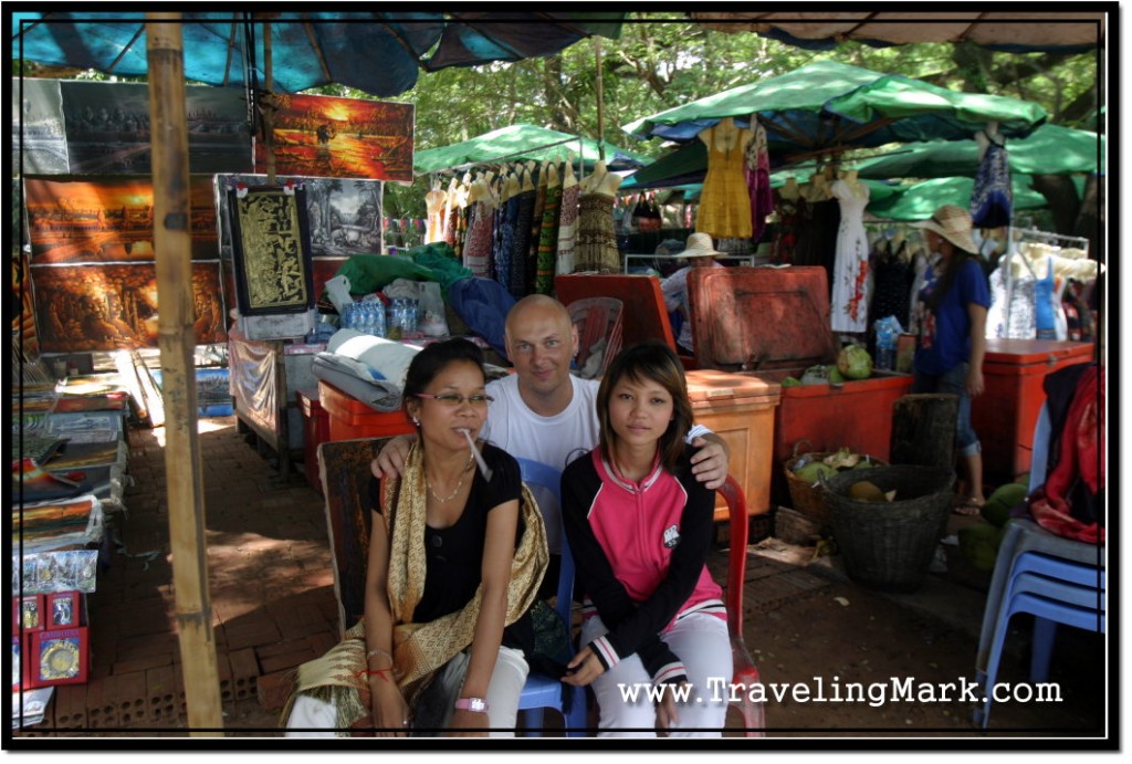 Photo: My New Friends From the Stall at Angkor Wat Where I Was Buying Coconuts