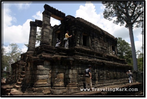 Photo: North Library of Bayon Attracted Many People