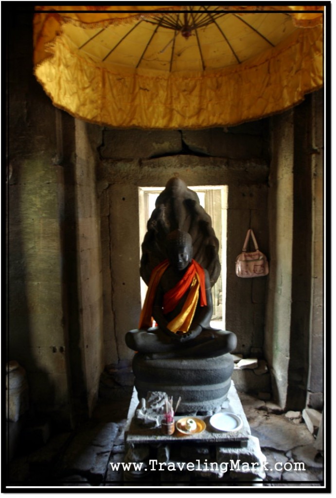 Photo: One of Many Buddha Images Found Within Bayon Temple