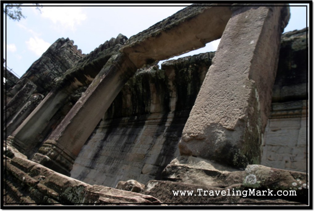 Photo: Remnants of the Collapsed Walls of Bayon Temple