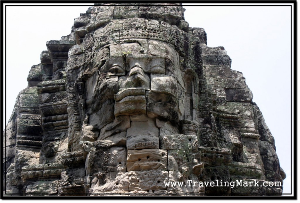 Photo: Restored Bayon Face Tower Still Misses Some Features