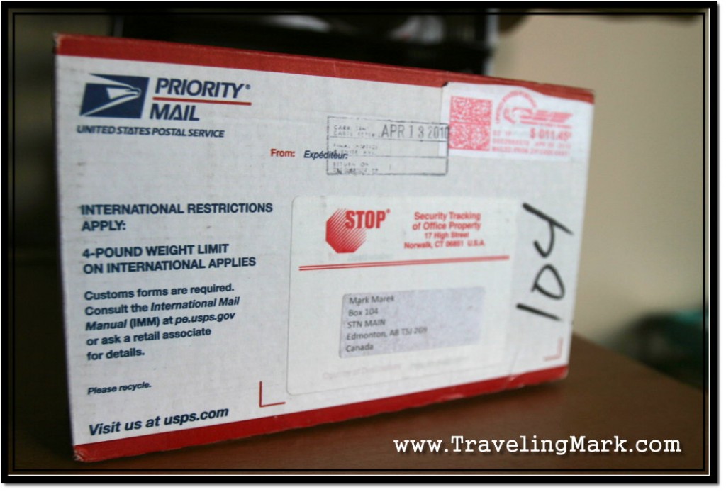Photo: My Stop Theft Tagging Plate Came in This USPS Package
