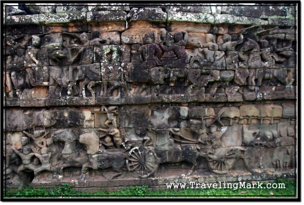 Photo: Terrace of the Leper King Outer Wall