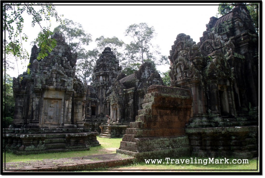 Photo: Library of Thommanon on the Left and East Gopura on Far Right