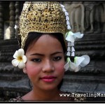 Photo: Cambodian Girl Dressed Up as Apsara - Divine Messenger Between Humans and Gods