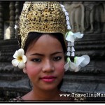 Apsara Group in Traditional Khmer Costumes at Angkor Wat