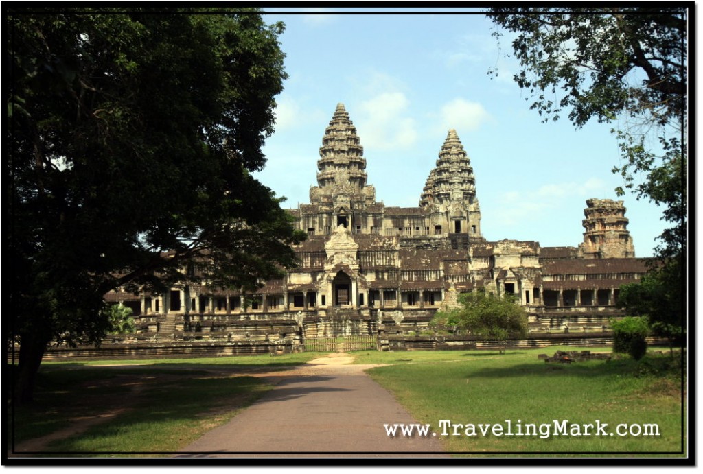 Photo: View of Angkor Wat from the East Entrance in the Morning Light