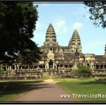 Photo: View of Angkor Wat from the East Entrance in the Morning Light