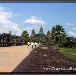 Photo: I Put The Camera on Top of Balustrade to Take This Picture of Angkor Wat