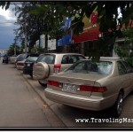 Photo: Cars Blocking the Sidewalk in Siem Reap