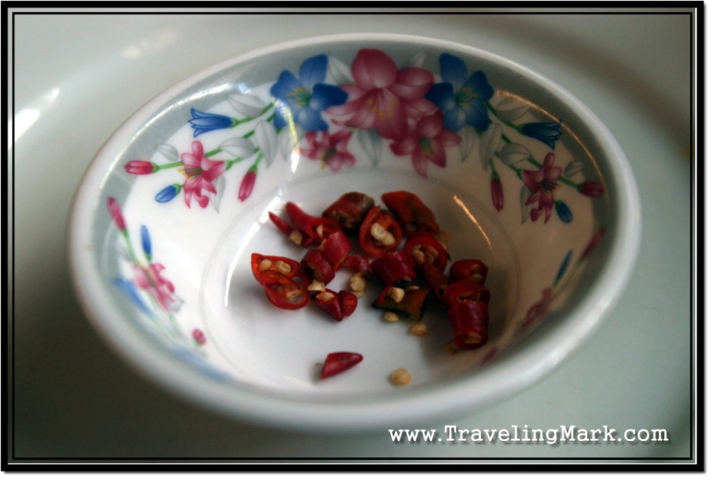 Photo: Customers Also Got Complimentary Chilli Peppers