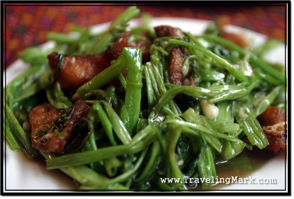 Photo: Fried Morning Glory with Fish - My Favorite Dish