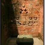 Photo: Bas Relief of Lakshmi Goddess, Consort of Vishnu at Prasat Kravan