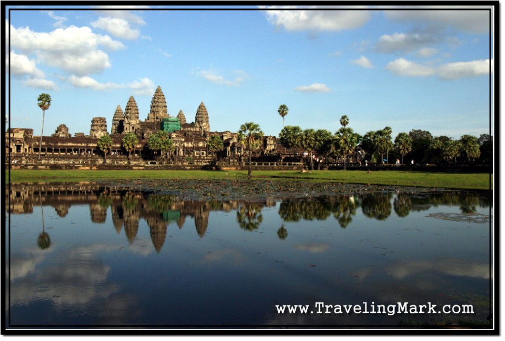 Photo: Wide Angle Picture of Angkor Wat with the Reflection in the North Pool
