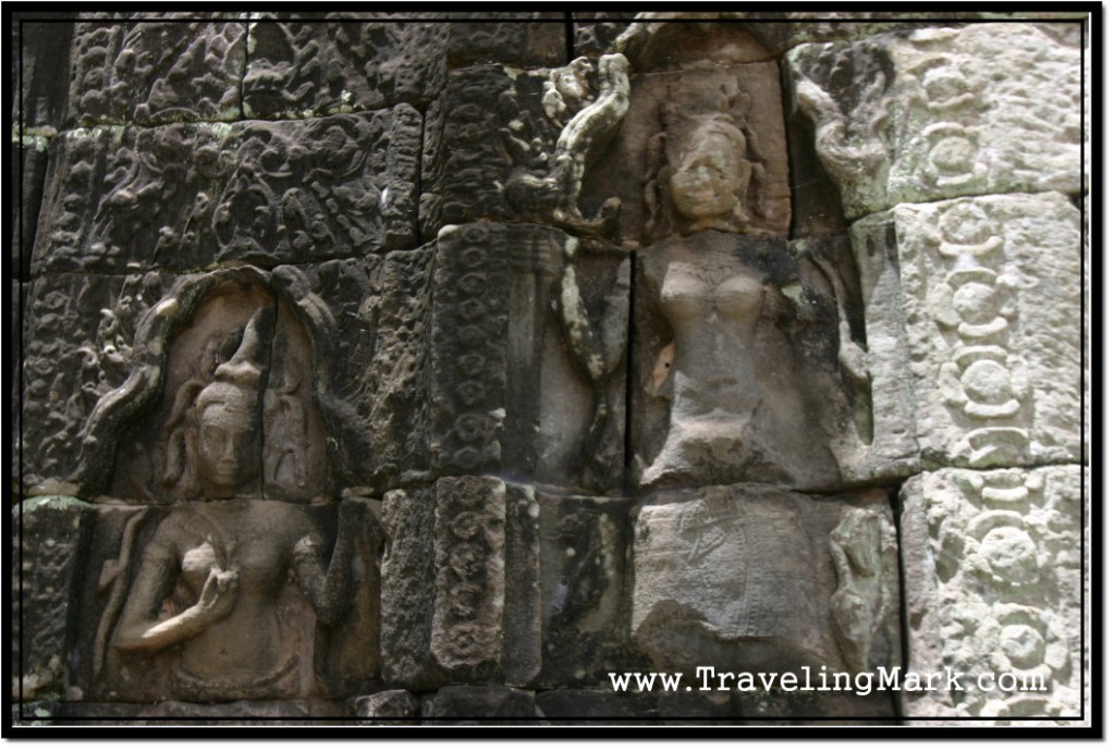 Photo: Apsara Carvings on the Banteay Kdei Temple