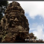 Photo: Faces of Lokeshvara Surmounted Atop the Gate to Banteay Srei